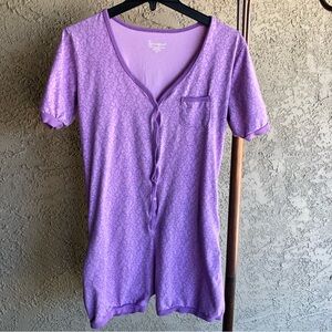 Pajamagram Lavender Shorts Onsie Size S